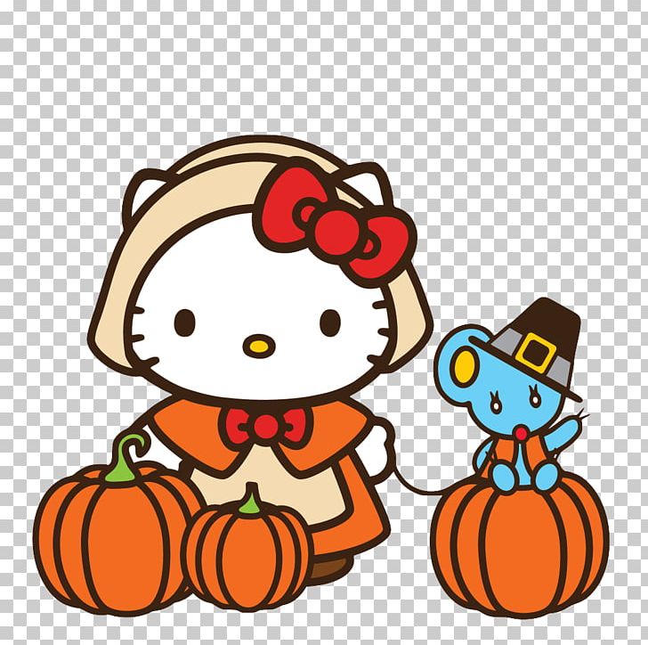 Hello Kitty Thanksgiving Cat PNG, Clipart, Artwork, Cat, Christmas, Clip Art, Food Free PNG Download