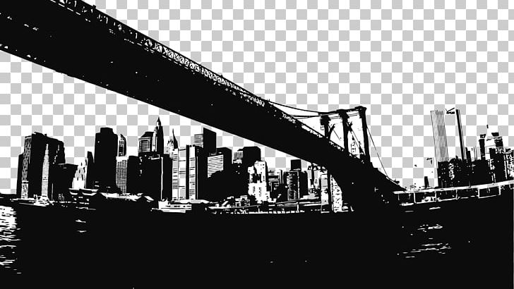 Brooklyn Bridge Wall Decal Sticker PNG, Clipart, Black And White, Brand,  Bridge, Bridge Cartoon, Bridges Free