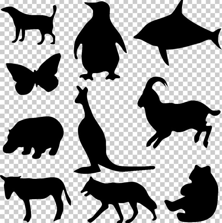 Silhouette Dog Kangaroo PNG, Clipart, Animal, Animals, Animal Silhouettes, Art, Black And White Free PNG Download