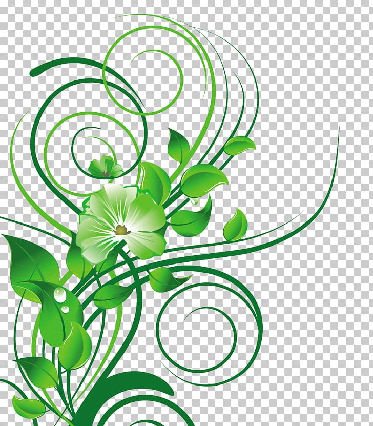 Flower Green PNG, Clipart, Art, Artwork, Branch, Circle, Color Free PNG Download