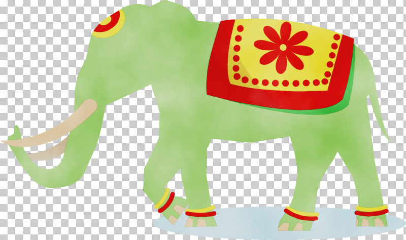 Indian Elephant PNG, Clipart, Biology, Elephant, Green, Indian Elephant, Paint Free PNG Download