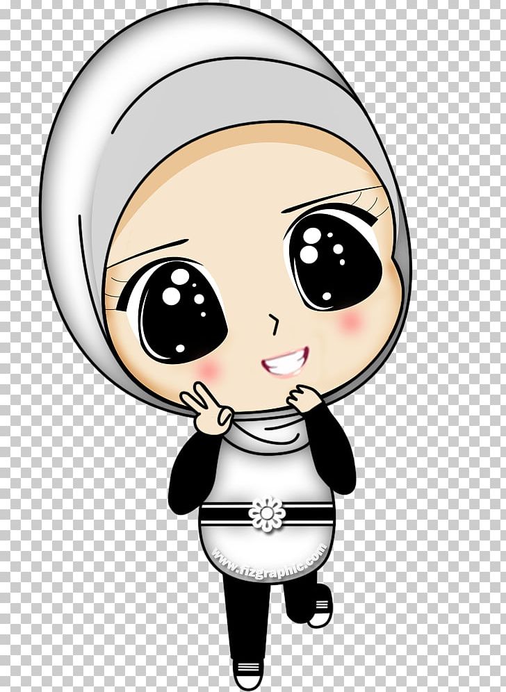 Islam Muslim Cartoon Hijab PNG, Clipart, Animated Film, Art, Black Hair, Cartoon, Cheek Free PNG Download