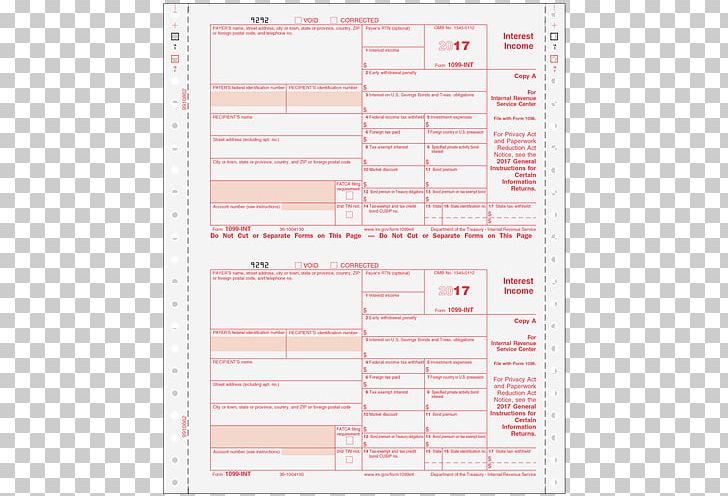 Carbonless Copy Paper IRS Tax Forms Form 1099-OID PNG, Clipart, Area, Carbonless Copy Paper, Data, Inkjet Printing, Interest Free PNG Download
