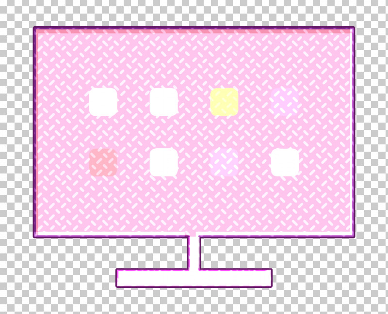 Technology Elements Icon Smart Tv Icon Monitor Icon PNG, Clipart, Line, Magenta, Monitor Icon, Pink, Rectangle Free PNG Download