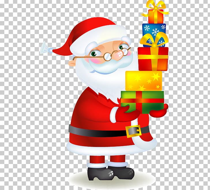 Santa Claus Christmas Stockings Gift Illustration PNG, Clipart, Box, Boxes Vector, Cartoon, Christmas, Christmas Card Free PNG Download