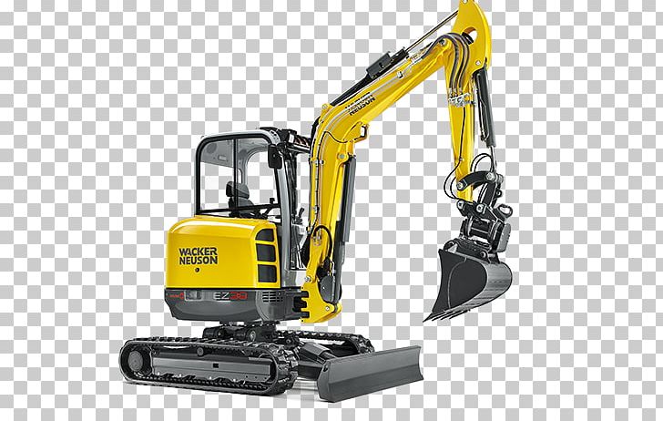 Compact Excavator Heavy Machinery Wacker Neuson Skid-steer Loader PNG, Clipart, Architectural Engineering, Bucket, Bulldozer, Compact Excavator, Compactor Free PNG Download