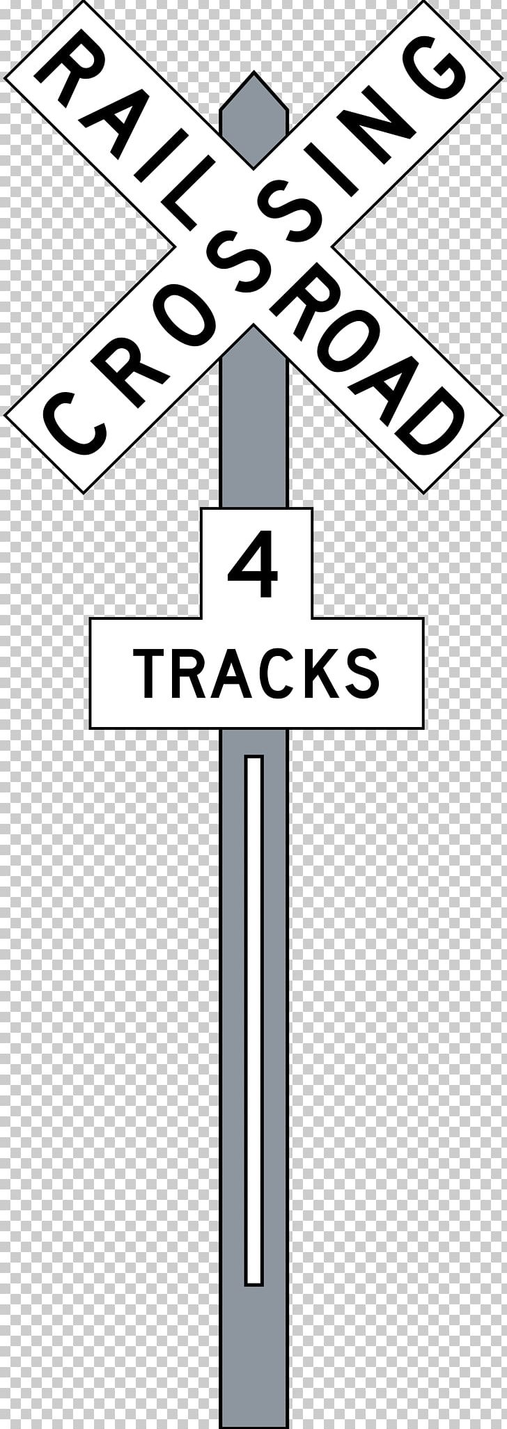 Rail Transport Train Level Crossing Crossbuck Track PNG, Clipart, Angle, Area, Black And White, Crossbuck, Grade Free PNG Download