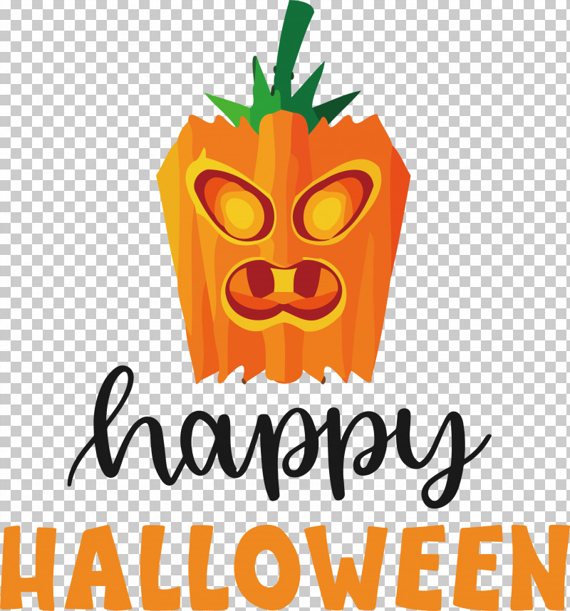 Happy Halloween PNG, Clipart, Cartoon, Fruit, Happy Halloween, Logo, Pumpkin Free PNG Download