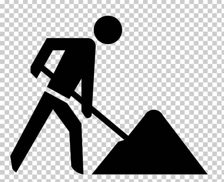 Architectural Engineering Roadworks Computer Icons Construction Worker PNG, Clipart, Angle, Area, Black, Black And White, Brand Free PNG Download