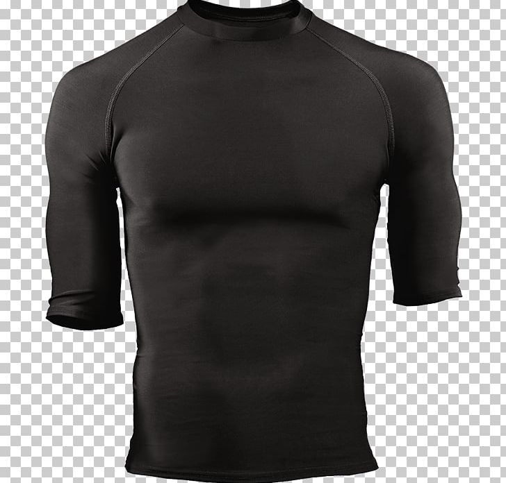 Long-sleeved T-shirt Shoulder Product Design Sleeveless Shirt PNG, Clipart, Active Shirt, Black, Black M, Clothing, Half Sleeve Free PNG Download
