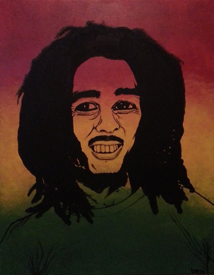 Visual Arts Painting Portrait PNG, Clipart, Acrylic Paint, Art, Artist, Bob Marley, Celebrities Free PNG Download