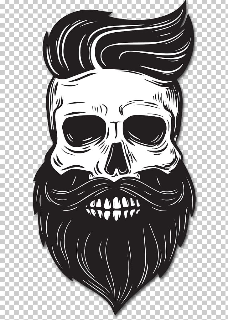 Beard Drawing Skull PNG, Clipart, Art, Beard, Beard Oil, Black And White, Bone Free PNG Download