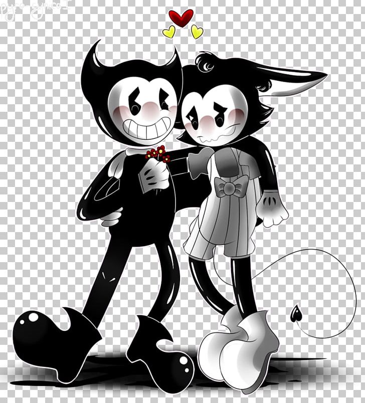 Bendy And The Ink Machine Fan Art Shipping Canon Drawing PNG, Clipart, Art, Bendy And The Ink Machine, Black And White, Canon, Cartoon Free PNG Download