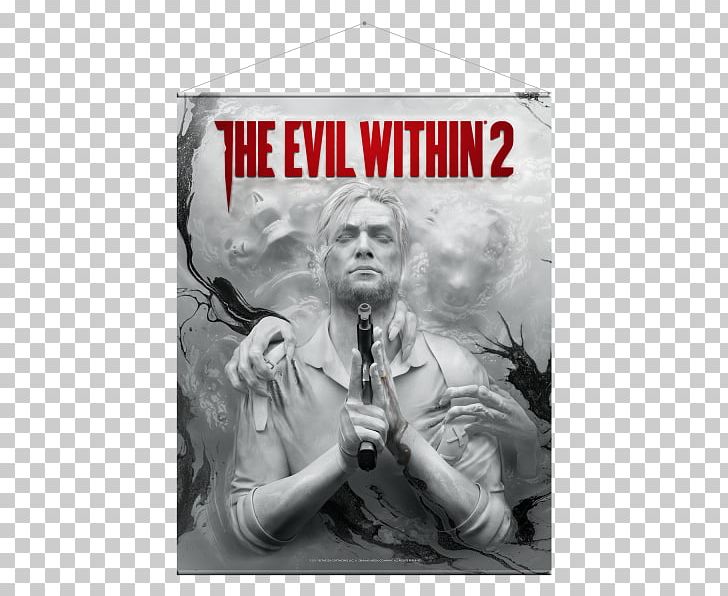 The Evil Within 2 Video Game Sebastian Castellanos Xbox One PNG, Clipart, Advertising, Album Cover, Bethesda Softworks, Black And White, Computer Software Free PNG Download