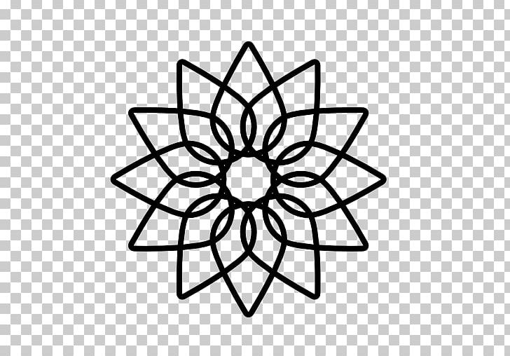 Geometry Flower Circle Pattern PNG, Clipart, Angle, Black And White, Circle, Color, Curve Free PNG Download