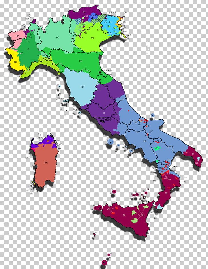 Italy Linguistic Map PNG, Clipart, Area, Art, Fictional Character, Geography, Graphic Design Free PNG Download