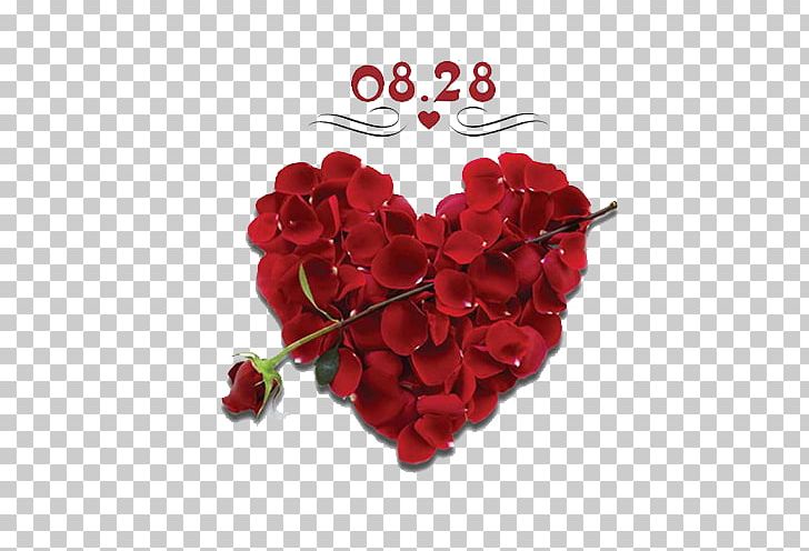 Valentines Day Heart Flower Petal Gift PNG, Clipart, Artificial Flower, Cut Flowers, Date, Decorative, Decorative Pattern Free PNG Download