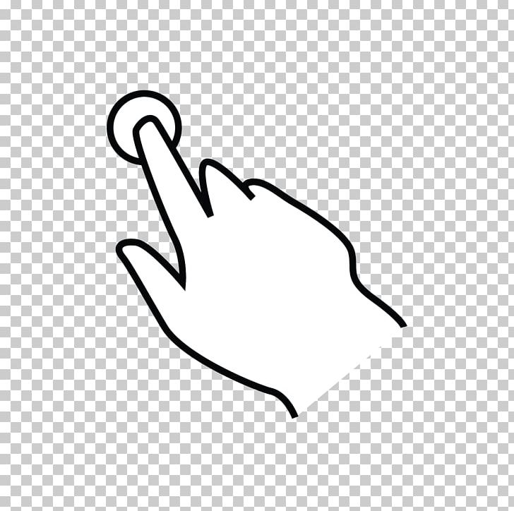 Finger Tap Computer Icons PNG, Clipart, Area, Art, Artwork, Black, Black And White Free PNG Download