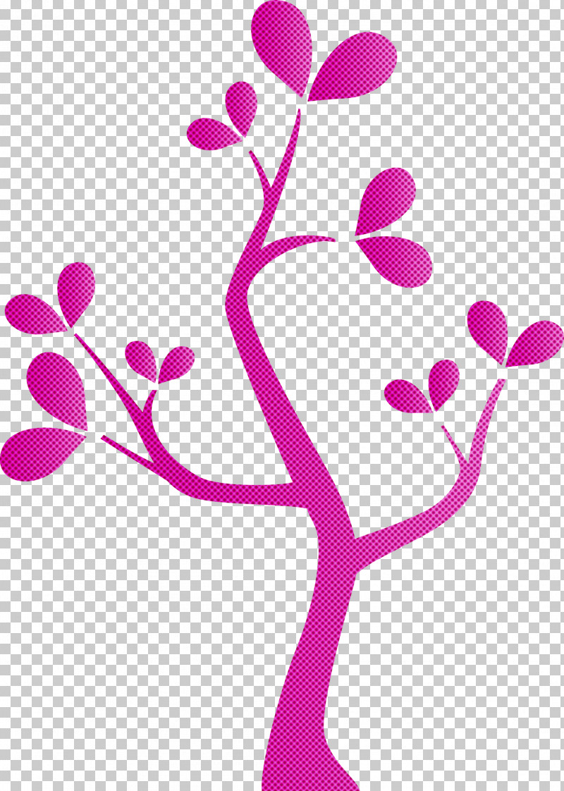 Pink Branch Pedicel Plant Plant Stem PNG, Clipart, Abstract Tree, Branch, Cartoon Tree, Flower, Magenta Free PNG Download