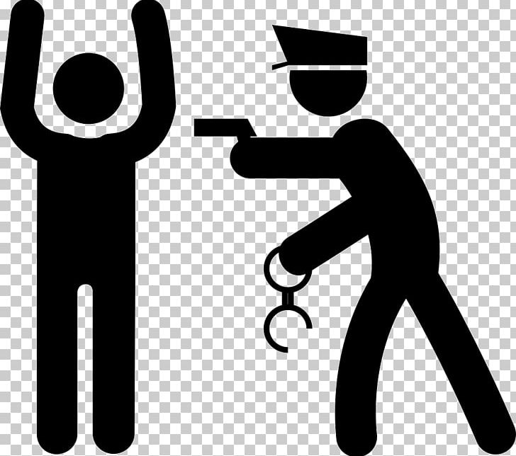 Computer Icons Police Officer Arrest PNG, Clipart, Arrest, Black And White, Citizens Arrest, Computer Icons, Crime Free PNG Download