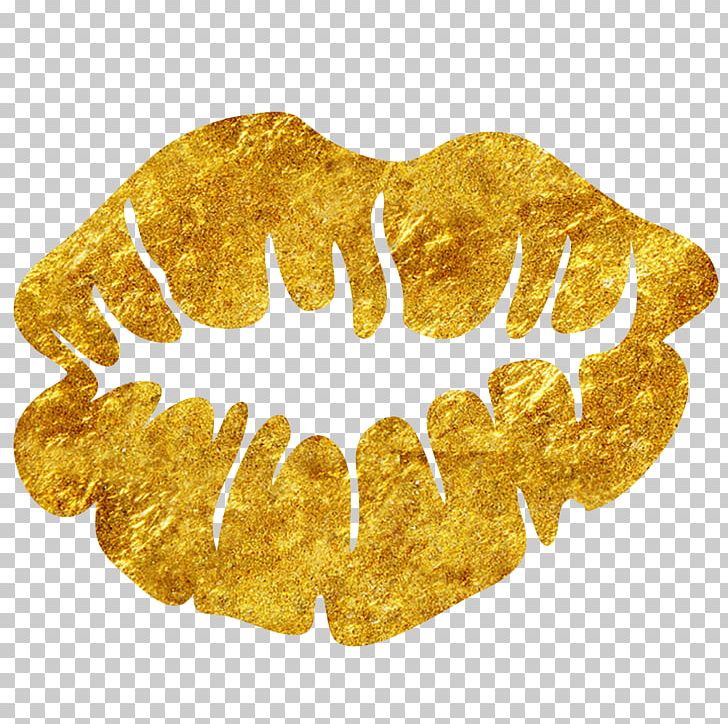 T-shirt Lip Kiss PNG, Clipart, Cap, Cartoon Lipstick, Gold, Golden, Kiss Free PNG Download