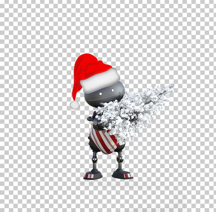 Santa Claus Christmas Music Robot Christmas Ornament PNG, Clipart, Artificial Intelligence, Background Black, Black, Black Background, Black Hair Free PNG Download