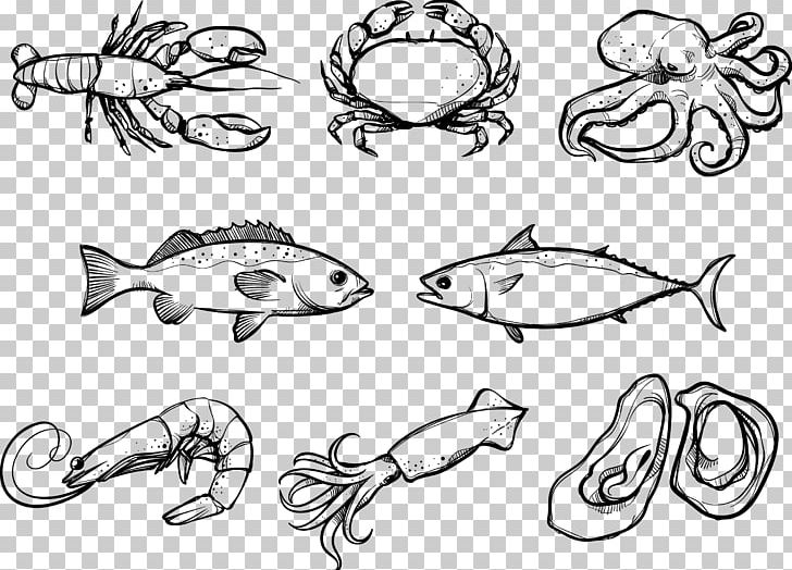 Seafood Crab Euclidean PNG, Clipart, Animals, Artwork, Automotive Design, Black, Body Jewelry Free PNG Download