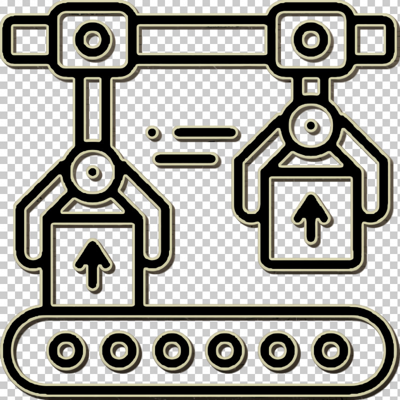 Conveyor Icon Packing Icon Manufacturing Icon PNG, Clipart, Black, Black And White, Conveyor Icon, Geometry, Line Free PNG Download