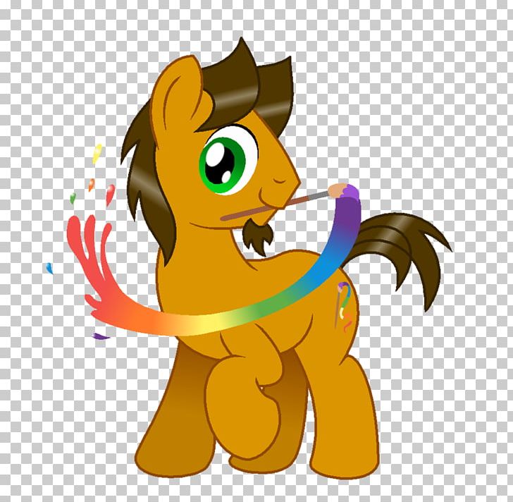 Pony Paintbrush PNG, Clipart, Art, Brush, Carnivoran, Cartoon, Cat Like Mammal Free PNG Download