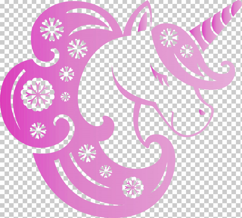 Pink Sticker Magenta Temporary Tattoo PNG, Clipart, Christmas Unicorn, Magenta, Paint, Pink, Sticker Free PNG Download