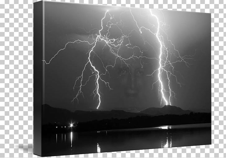 Lightning Gallery Wrap Canvas Desktop Art PNG, Clipart, Art, Black, Black And White, Canvas, Computer Free PNG Download