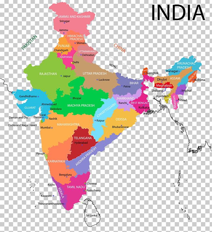 States And Territories Of India Map PNG, Clipart, Area, Blank Map, City Map, Graphic Design, India Free PNG Download