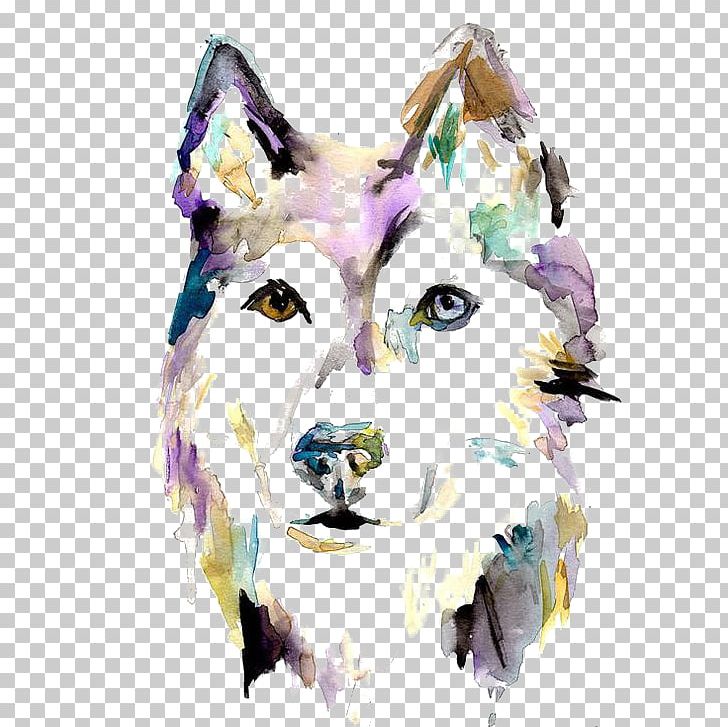Siberian Husky Watercolor Painting PNG, Clipart, Animals, Carnivoran, Cat Like Mammal, Color, Dog Like Mammal Free PNG Download