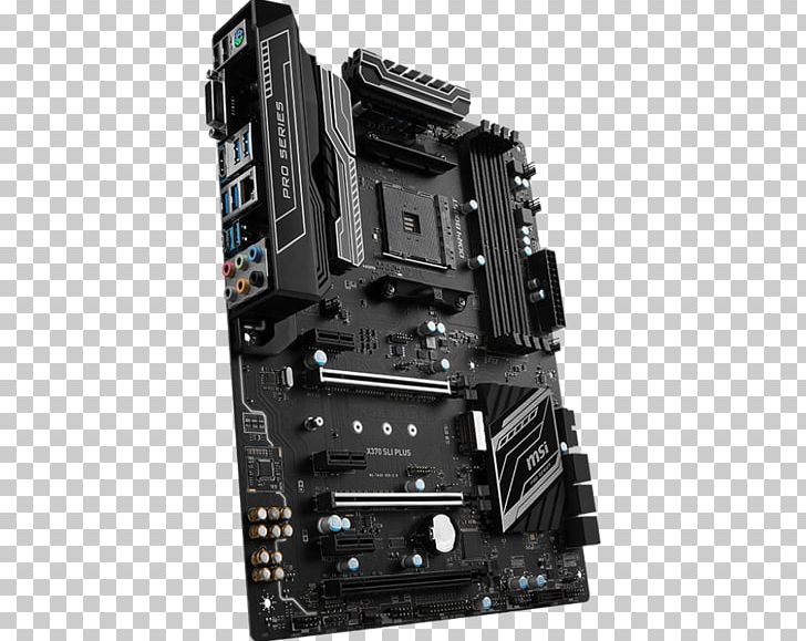 Socket AM4 Motherboard MSI X370 SLI PLUS ATX Scalable Link Interface PNG, Clipart, Central Processing Unit, Computer Hardware, Electronic Device, Electronics, Microcontroller Free PNG Download