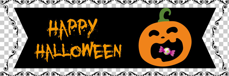 Happy Halloween Banner PNG, Clipart, Banner, Cartoon, Happiness, Happy Halloween Banner, Logo Free PNG Download