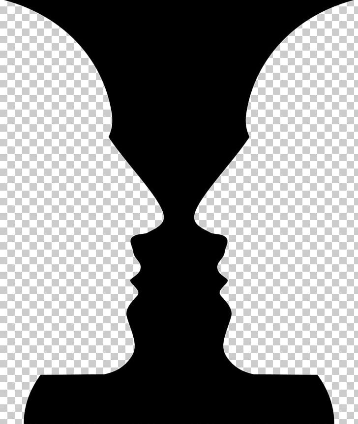 Rubin Vase Optical Illusion Light PNG, Clipart, Black And White, Color, Drawing, Edgar Rubin, Face Free PNG Download