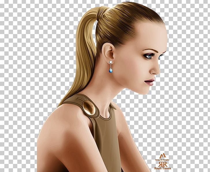 Long Hair Earring Ponytail Brown Hair PNG, Clipart, Bayan, Bayan Resimler, Bayan Resimleri, Beauty, Beautym Free PNG Download