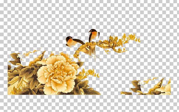 Gongbi Chinese Painting Bird-and-flower Painting Art PNG, Clipart, Art, Bird, Chinese Style, Computer Wallpaper, Flower Free PNG Download