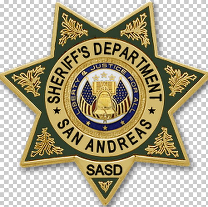 Grand Theft Auto: San Andreas San Andreas Multiplayer Multi Theft Auto Sheriff Police PNG, Clipart, 360 Live Media, Badge, Brand, Emblem, Grand Theft Auto Free PNG Download
