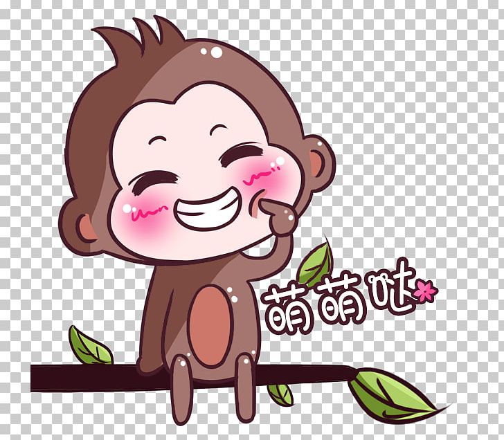 Monkey Cartoon Q-version PNG, Clipart, Animals, Animation, Brown, Cartoon, Cartoon Eyes Free PNG Download