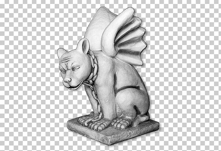 Stone Carving Gargoyle Classical Sculpture Figurine Canidae PNG, Clipart, Animals, Art, Artwork, Black And White, Budda Free PNG Download
