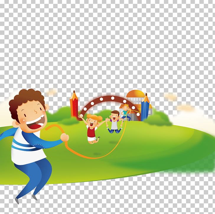 Skipping Rope Cartoon Illustration PNG, Clipart, Activity, Adobe Illustrator, Cartoon, Child, Children Free PNG Download