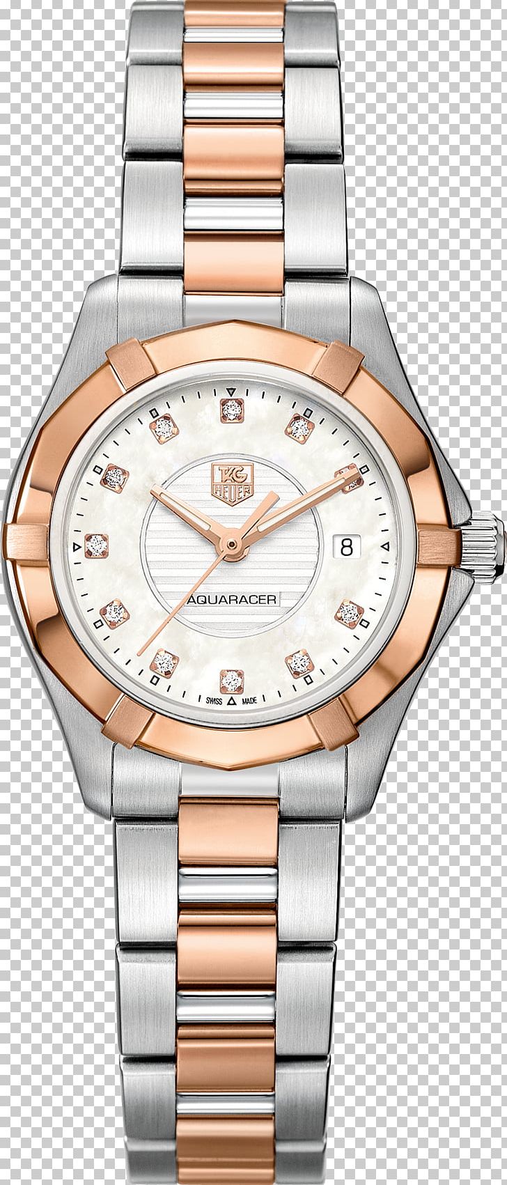 TAG Heuer Aquaracer Watch Quartz Clock India PNG, Clipart, Beige, Bracelet, Brand, Brown, Clothing Accessories Free PNG Download
