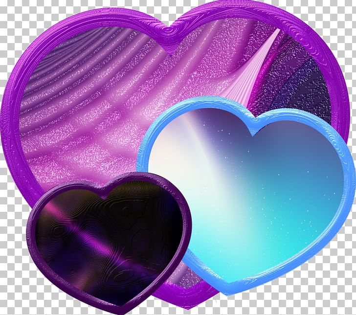 Borders And Frames Purple Heart PNG, Clipart, Art, Blue, Borders, Borders And Frames, Cartoon Free PNG Download