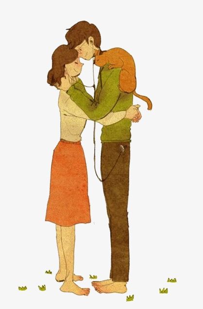 Cartoon Hugs Couple PNG, Clipart, Cartoon Clipart, Cheerful, Clip Art, Couple, Couple Clipart Free PNG Download