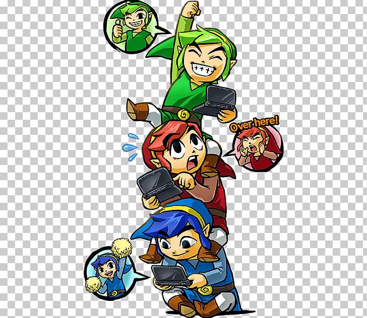 The Legend Of Zelda: Tri Force Heroes Link Nintendo Video Games Triforce PNG, Clipart, Area, Art, Artwork, Cartoon, Fiction Free PNG Download