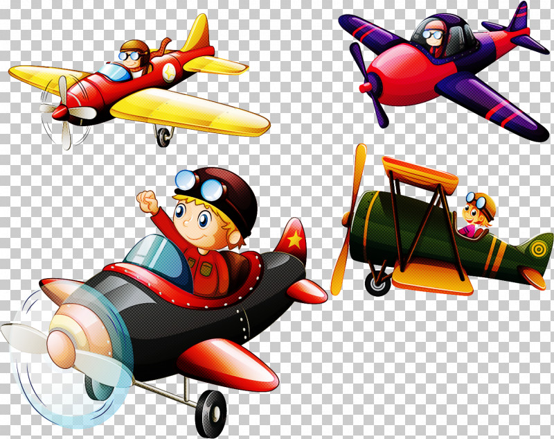 Airplane Aircraft Propeller Vehicle Cartoon PNG, Clipart, Aircraft, Airplane, Biplane, Cartoon, General Aviation Free PNG Download