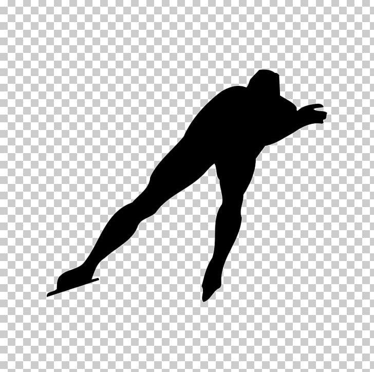 Ice Skating Speed Skating Winter Olympic Games Skiing Sport PNG, Clipart, Arm, Balance, Black, Black And White, Hand Free PNG Download