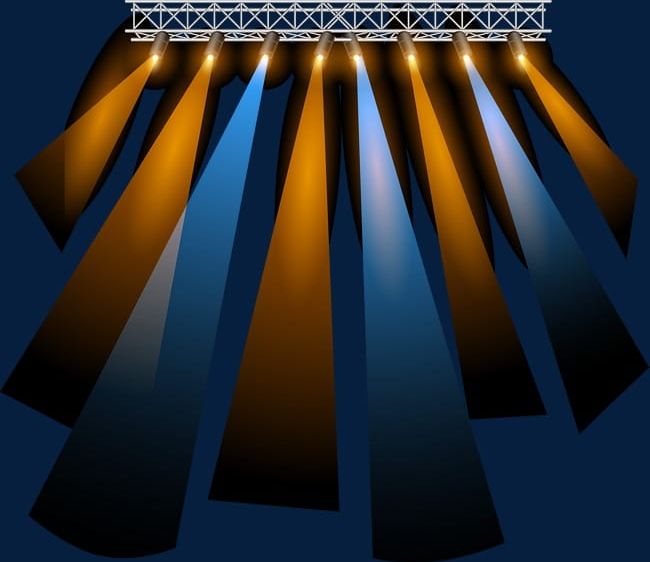 concert stage lights clipart