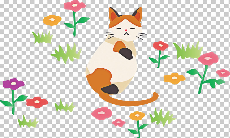 Cartoon Tail Cat Whiskers Plant PNG, Clipart, Cartoon, Cat, Lawn, Meadow, Plant Free PNG Download
